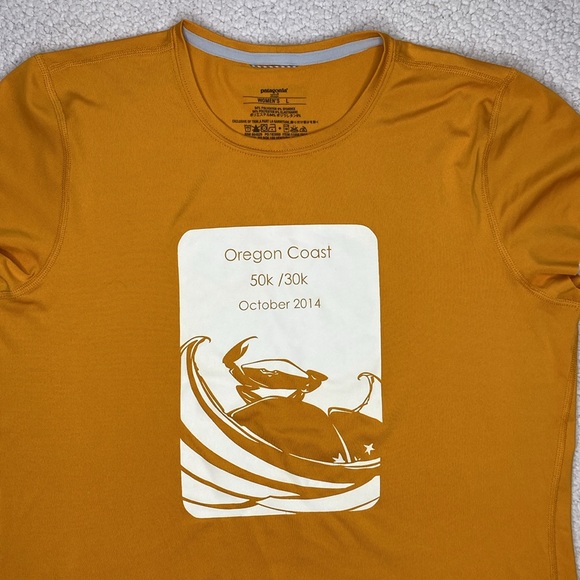 Patagonia Oregon Coast 50k /30k Athletic Shirt: Size Large - Picture 3 of 7